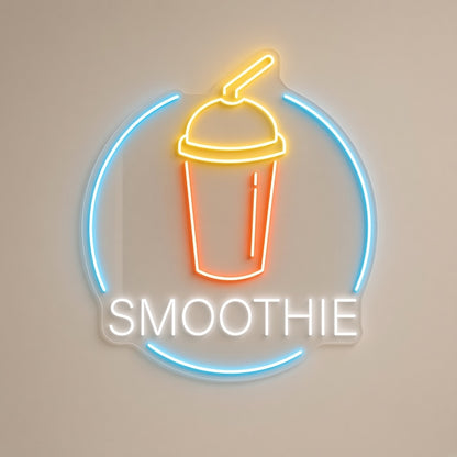 Smoothie LED Neon Sign - natural light view