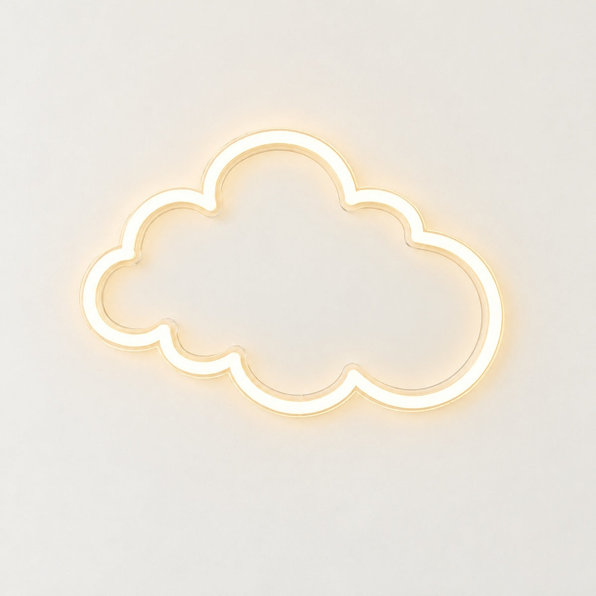 Soft Cloud Outline LED Neon Sign - natural light view