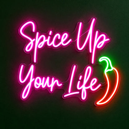 Spice Up Your Life LED Neon Sign - product hero