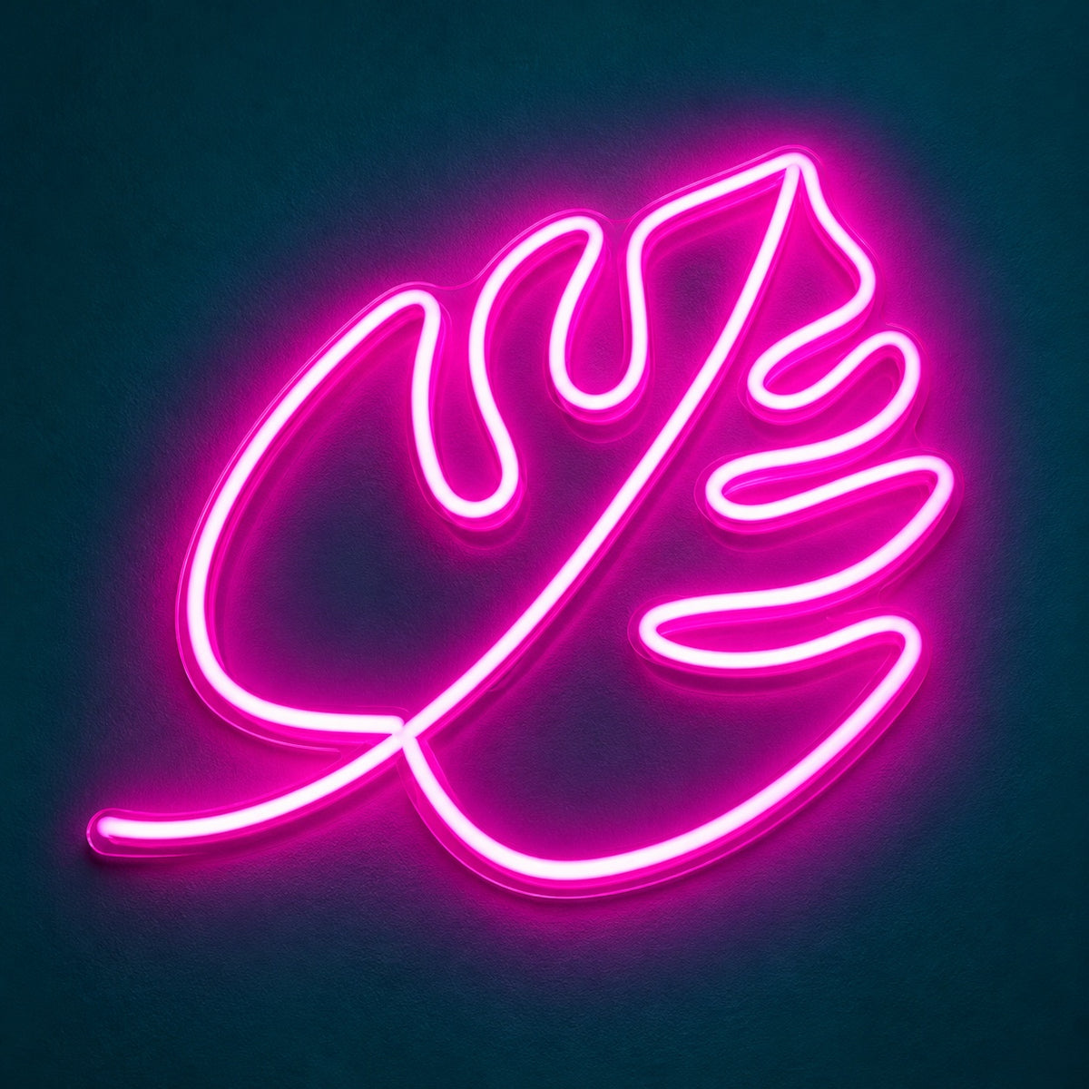 Split Tropical Leaf LED Neon Sign - product hero