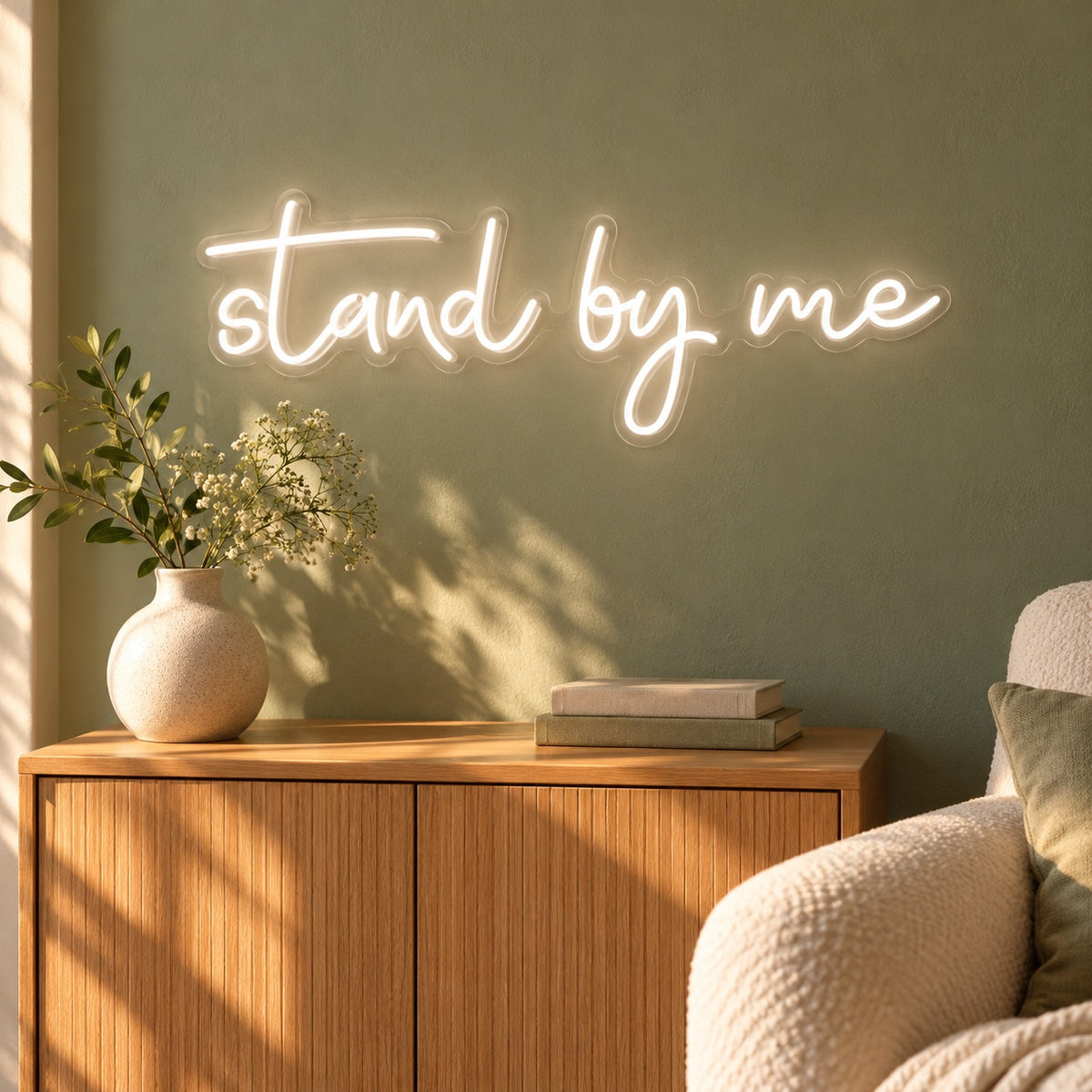 Stand By Me LED Neon Sign - lifestyle view