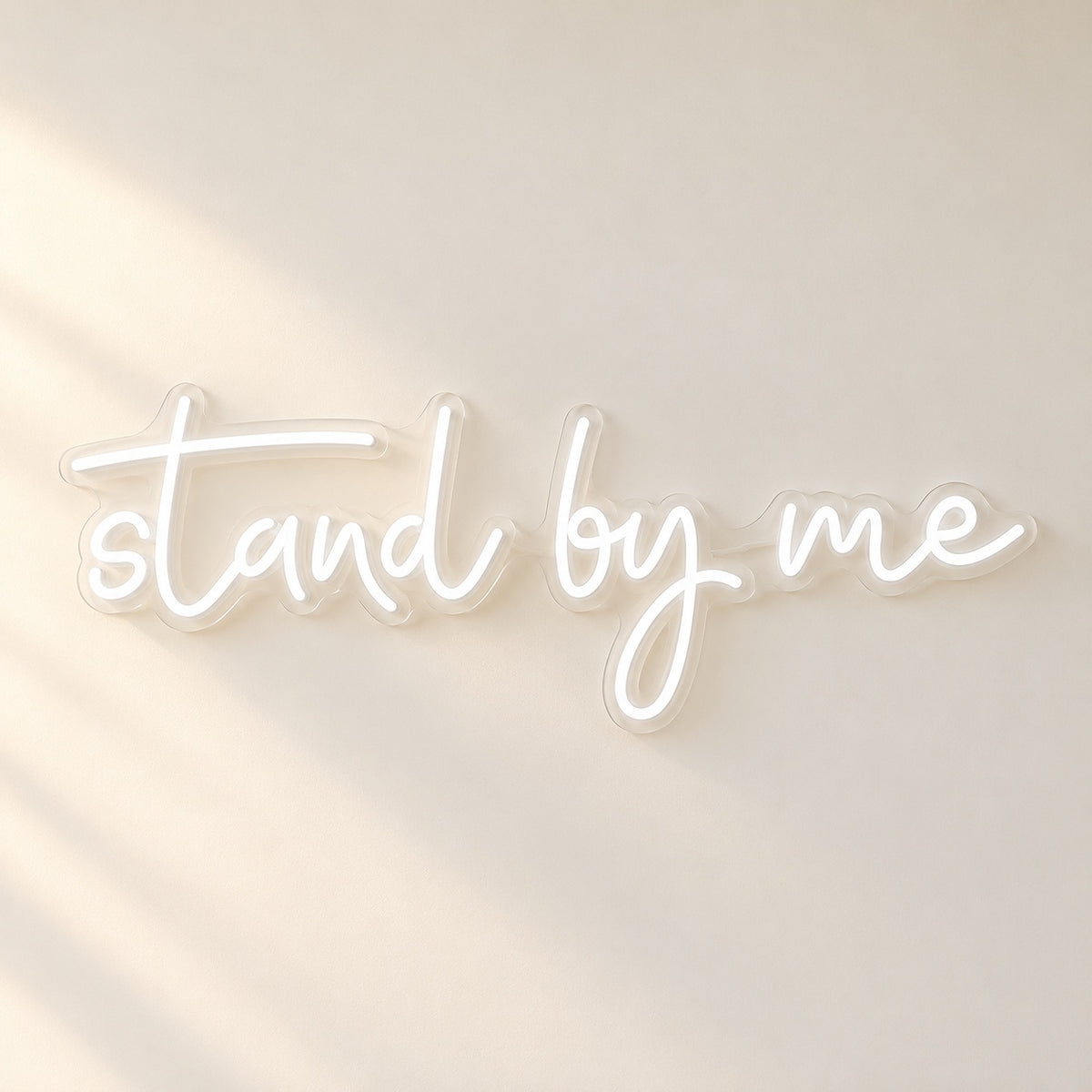 Stand By Me LED Neon Sign - natural light view