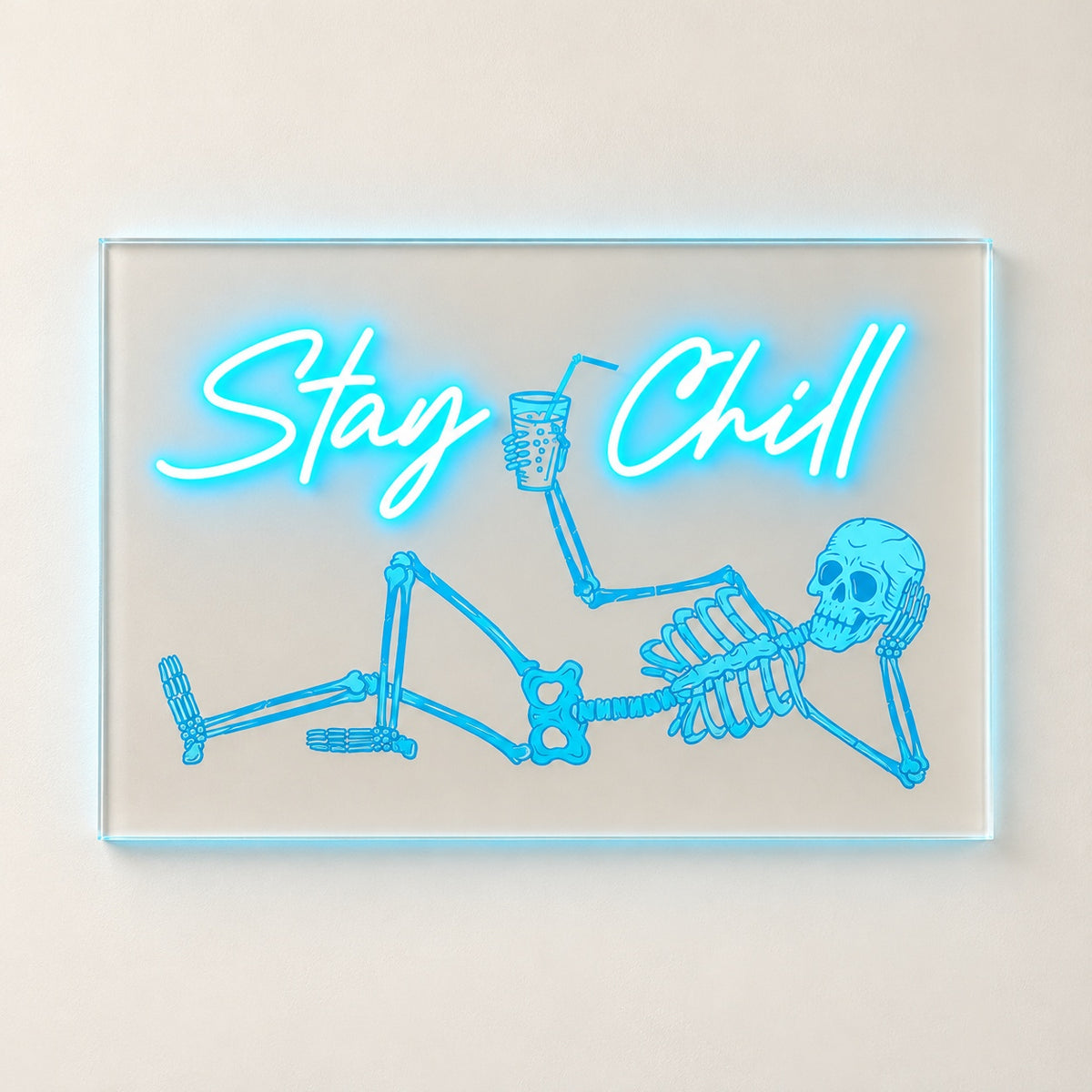 Stay Chill LED Neon Sign - natural light view