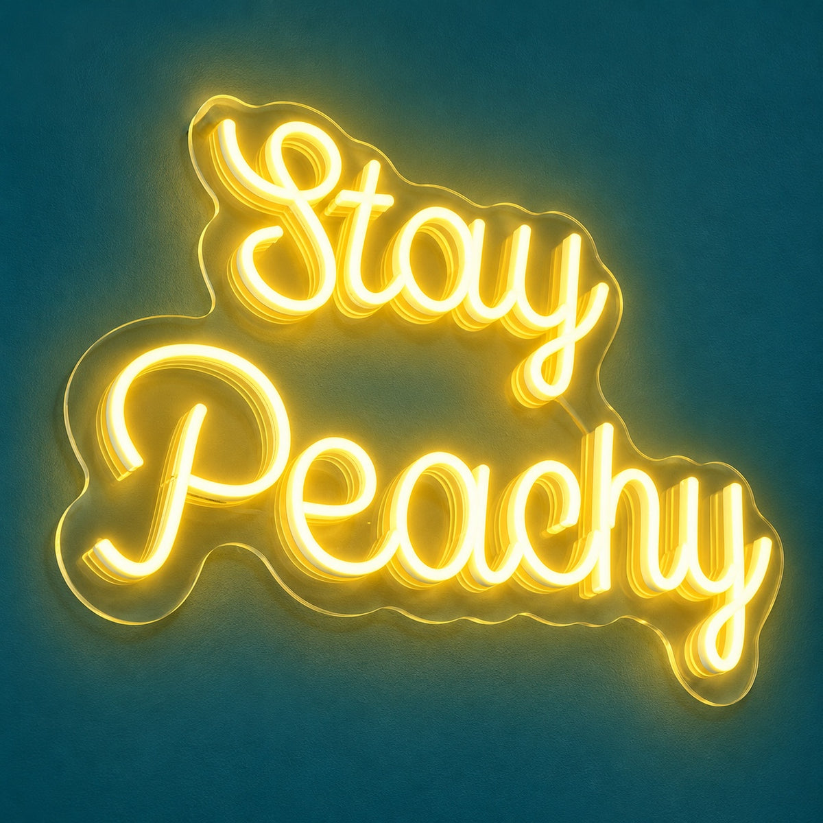 Stay Peachy LED Neon Sign - product hero