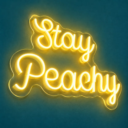 Stay Peachy LED Neon Sign - product hero