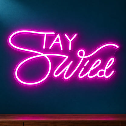 Stay Wild LED Neon Sign - product hero
