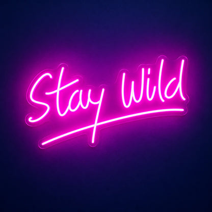 Stay Wild LED Neon Sign - product hero