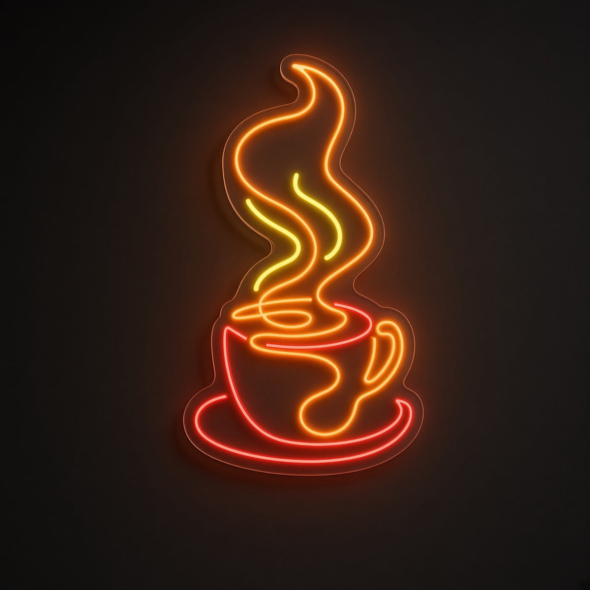 Steaming Coffee Cup Cafe Kitchen Wall Decor LED Neon Sign - product hero