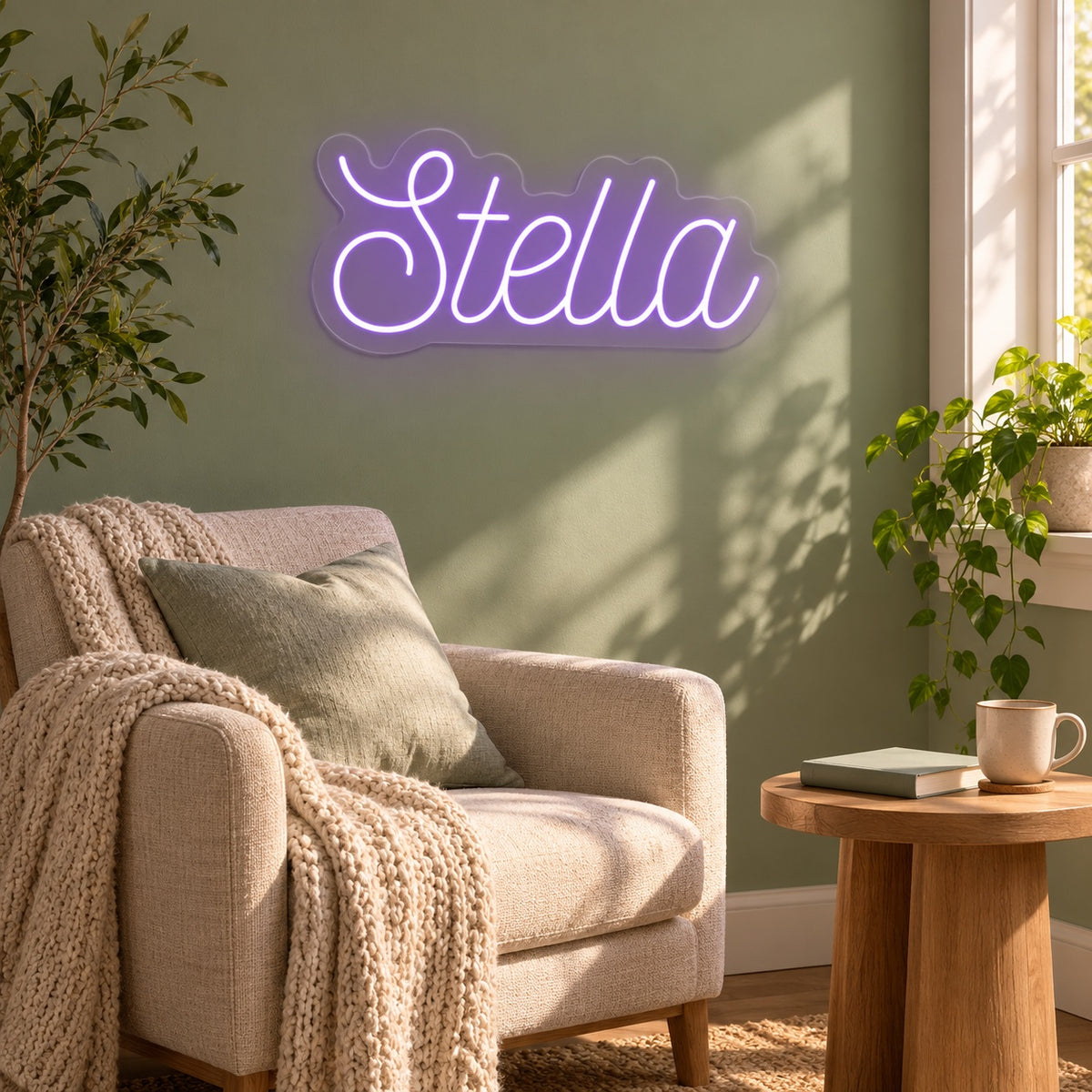 Stella LED Neon Sign - lifestyle view