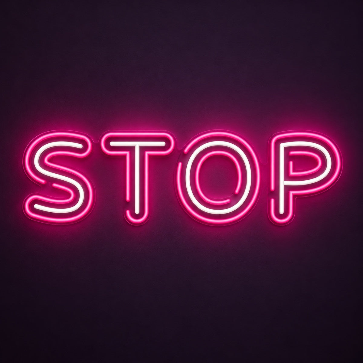 Stop LED Neon Sign - product hero