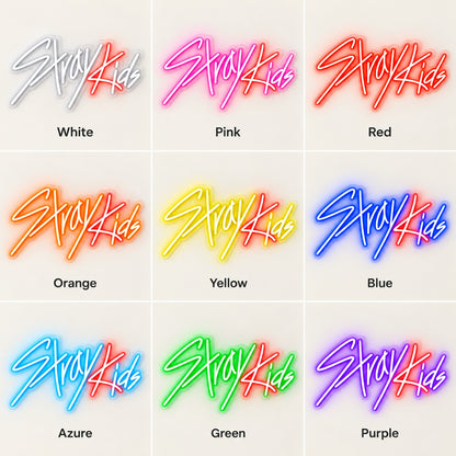 Stray Kids LED Neon Sign - nine-color grid