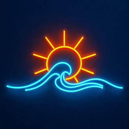 Sun Ocean Wave LED Neon Sign - product hero
