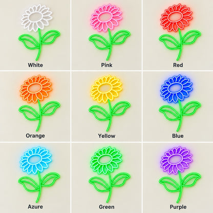 Sunflower LED Neon Sign - nine-color grid