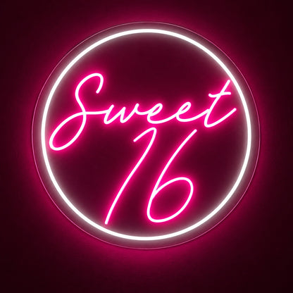 Sweet 16 LED Neon Sign - product hero