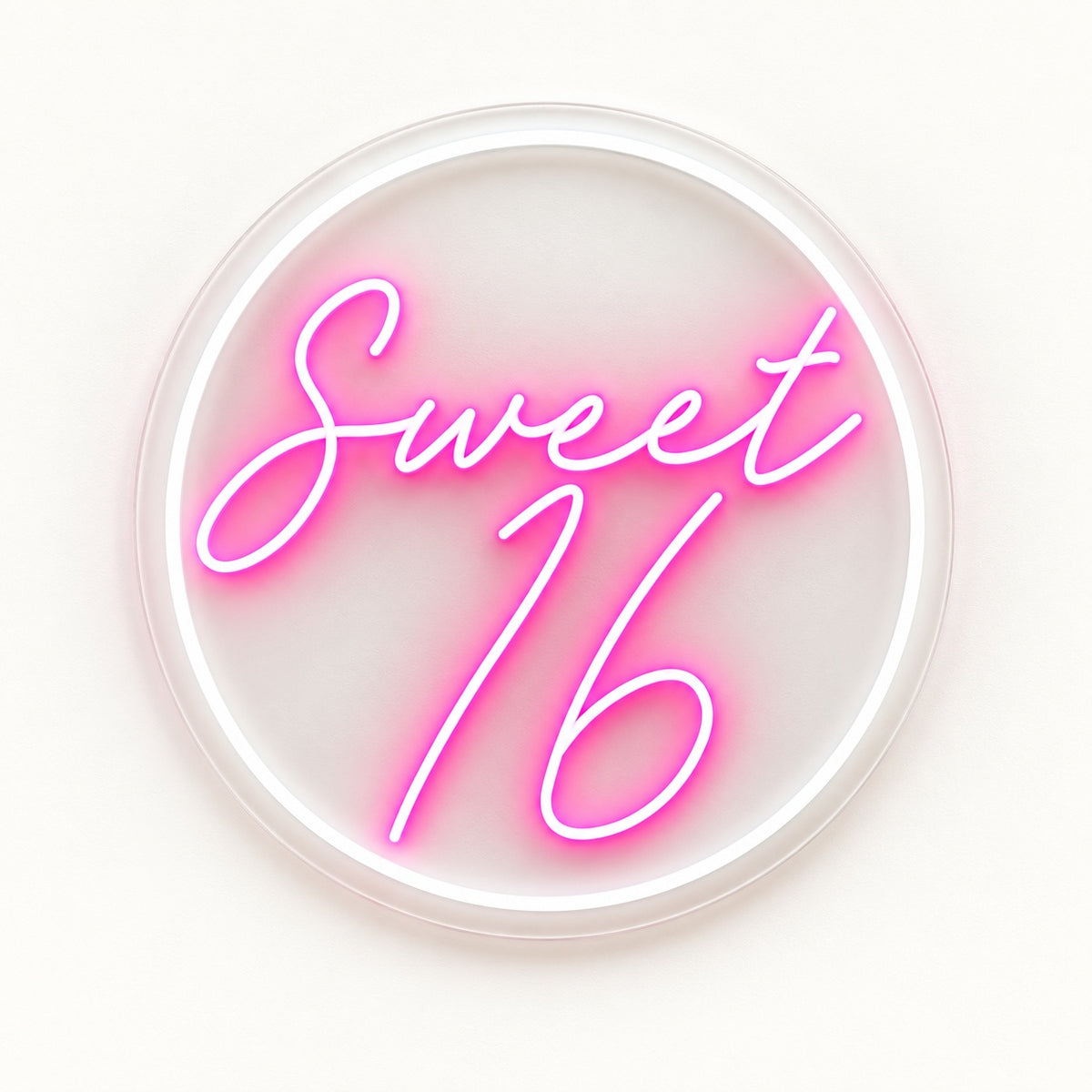 Sweet 16 LED Neon Sign - natural light view