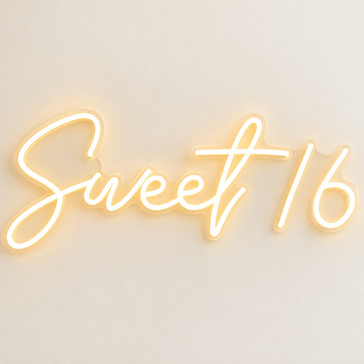 Sweet 16 LED Neon Sign - natural light view