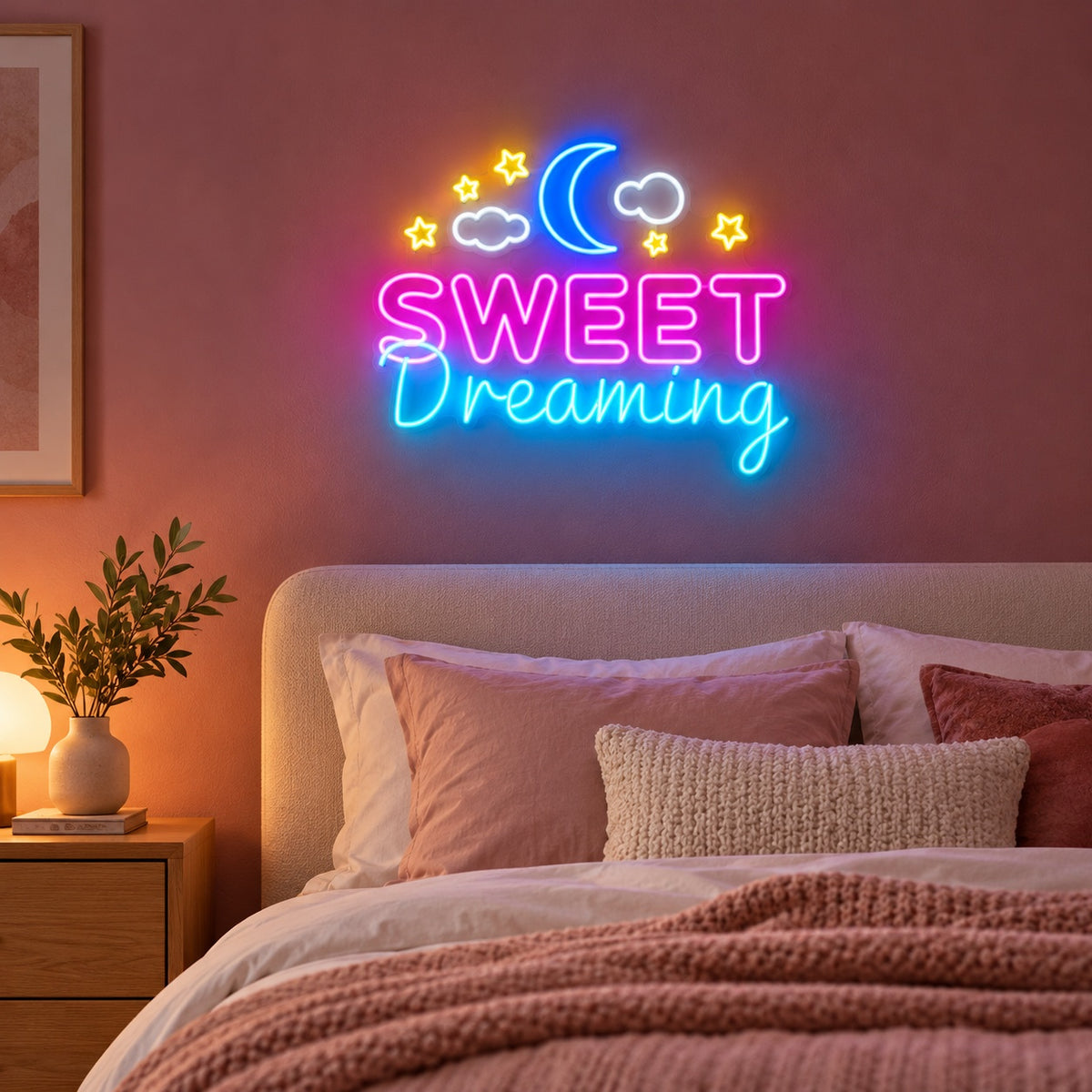Sweet Dreaming LED Neon Sign - advertising view