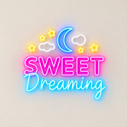 Sweet Dreaming LED Neon Sign - natural light view