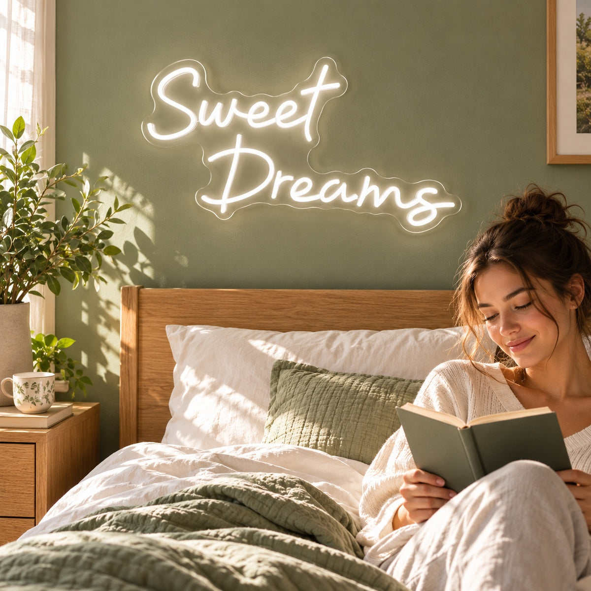 Sweet Dreams LED Neon Sign - lifestyle view