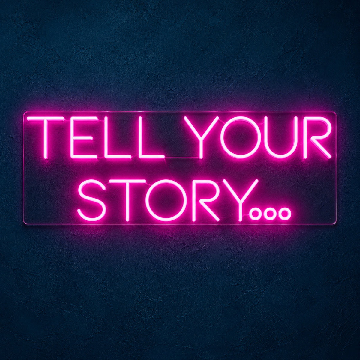 Tell Your Story LED Neon Sign - product hero