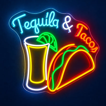 Tequila & Tacos LED Neon Sign - product hero