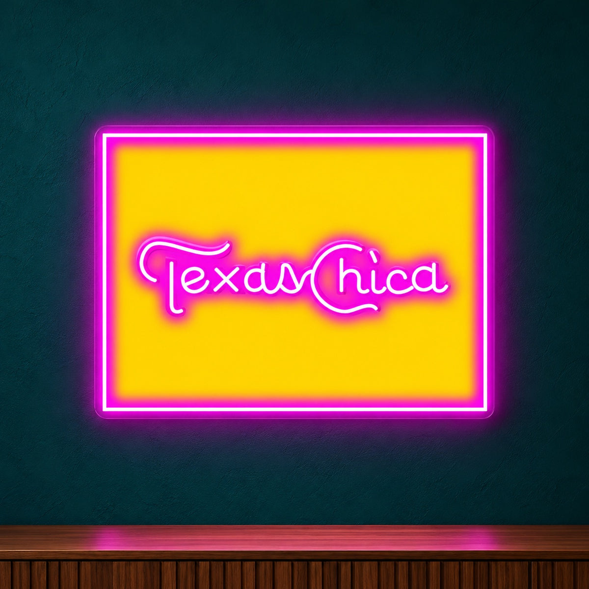 Texas Chica LED Neon Sign - product hero