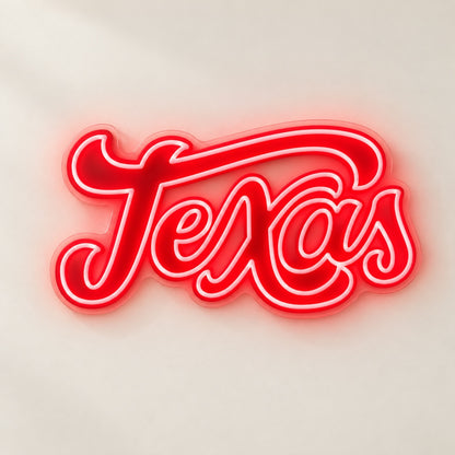 Texas LED Neon Sign - natural light view