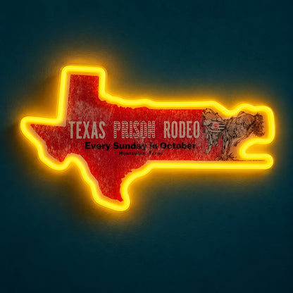 Texas Prison Rodeo LED Neon Sign - product hero