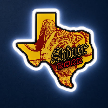 Texas Ram Head LED Neon Sign - product hero