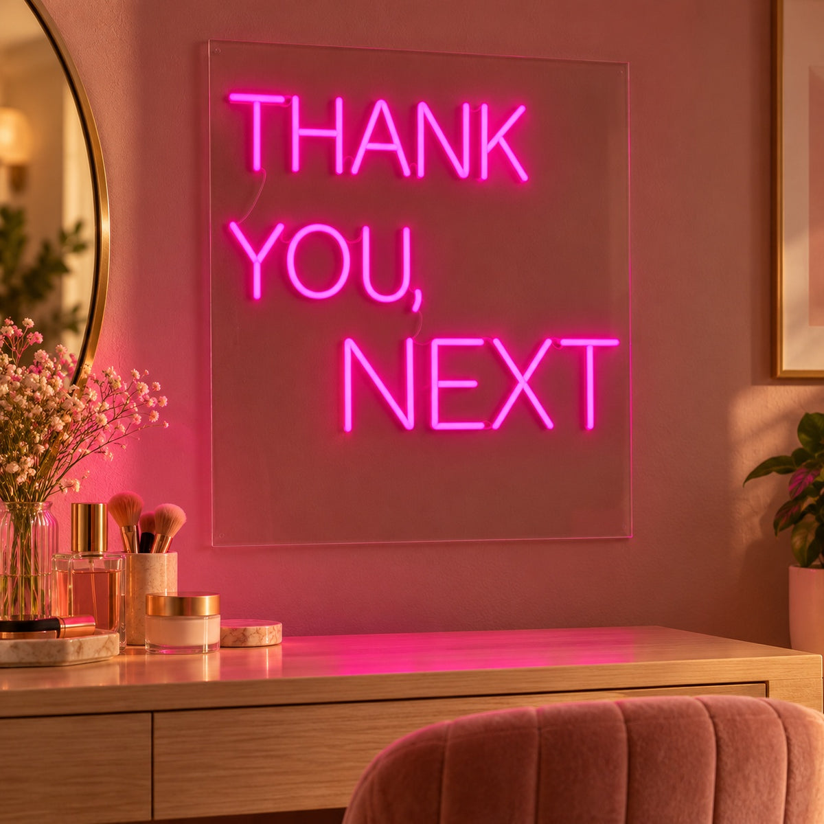Thank You, Next LED Neon Sign - advertising view