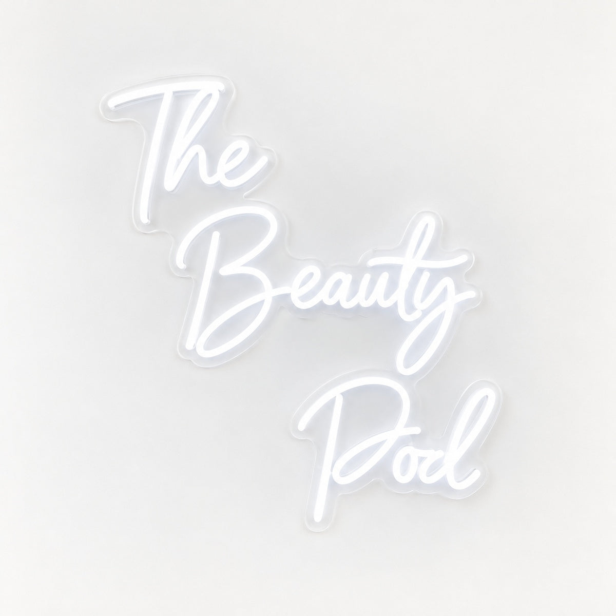 The Beauty Pod LED Neon Sign - natural light view