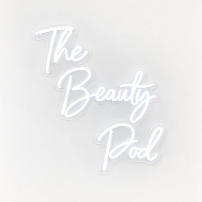 The Beauty Pod LED Neon Sign - natural light view