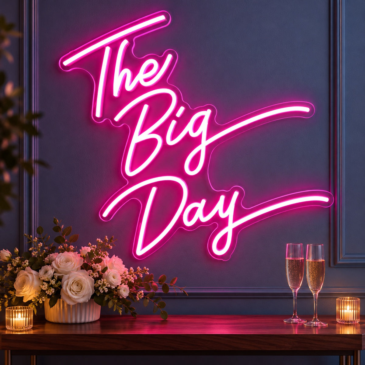 The Big Day LED Neon Sign - advertising view