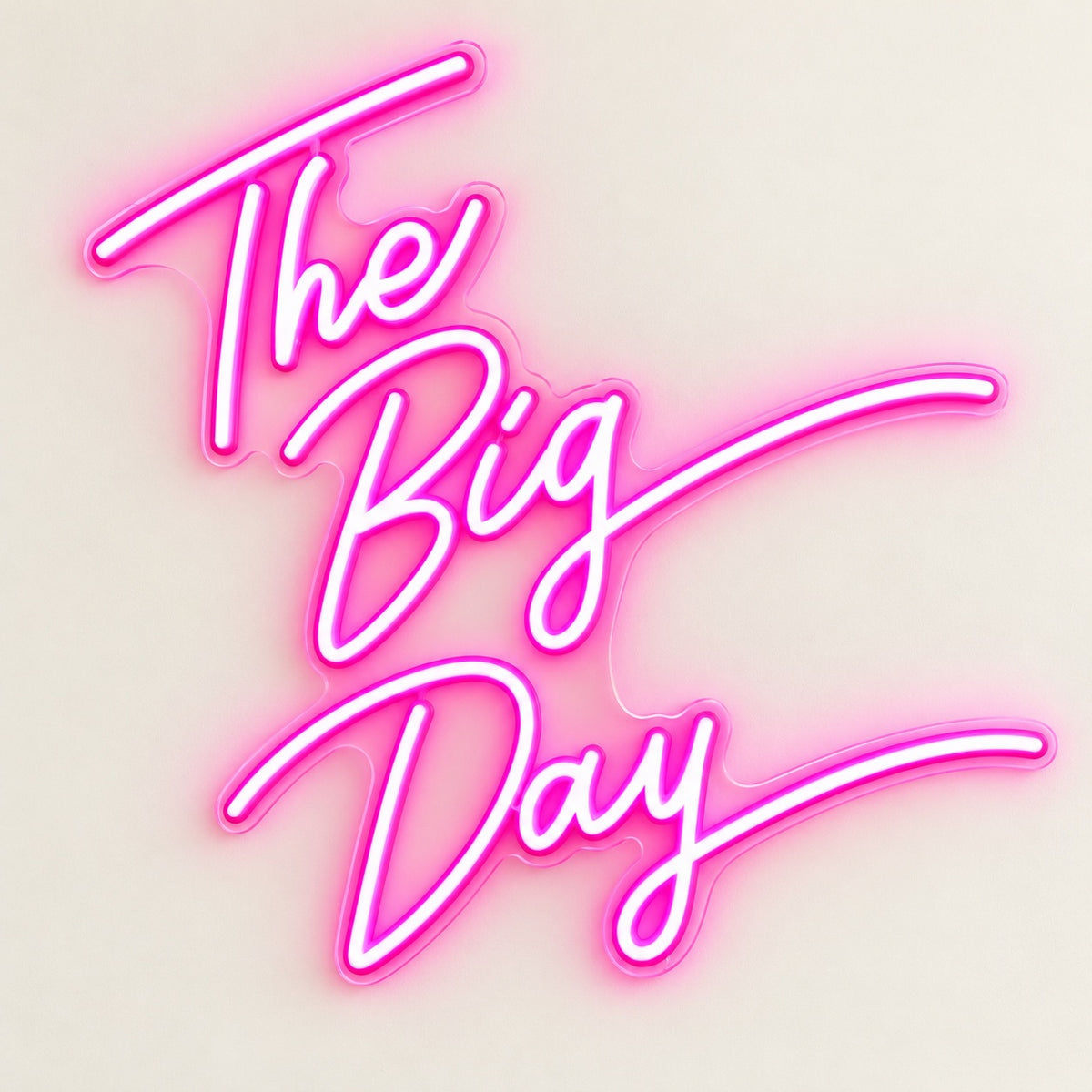The Big Day LED Neon Sign - natural light view