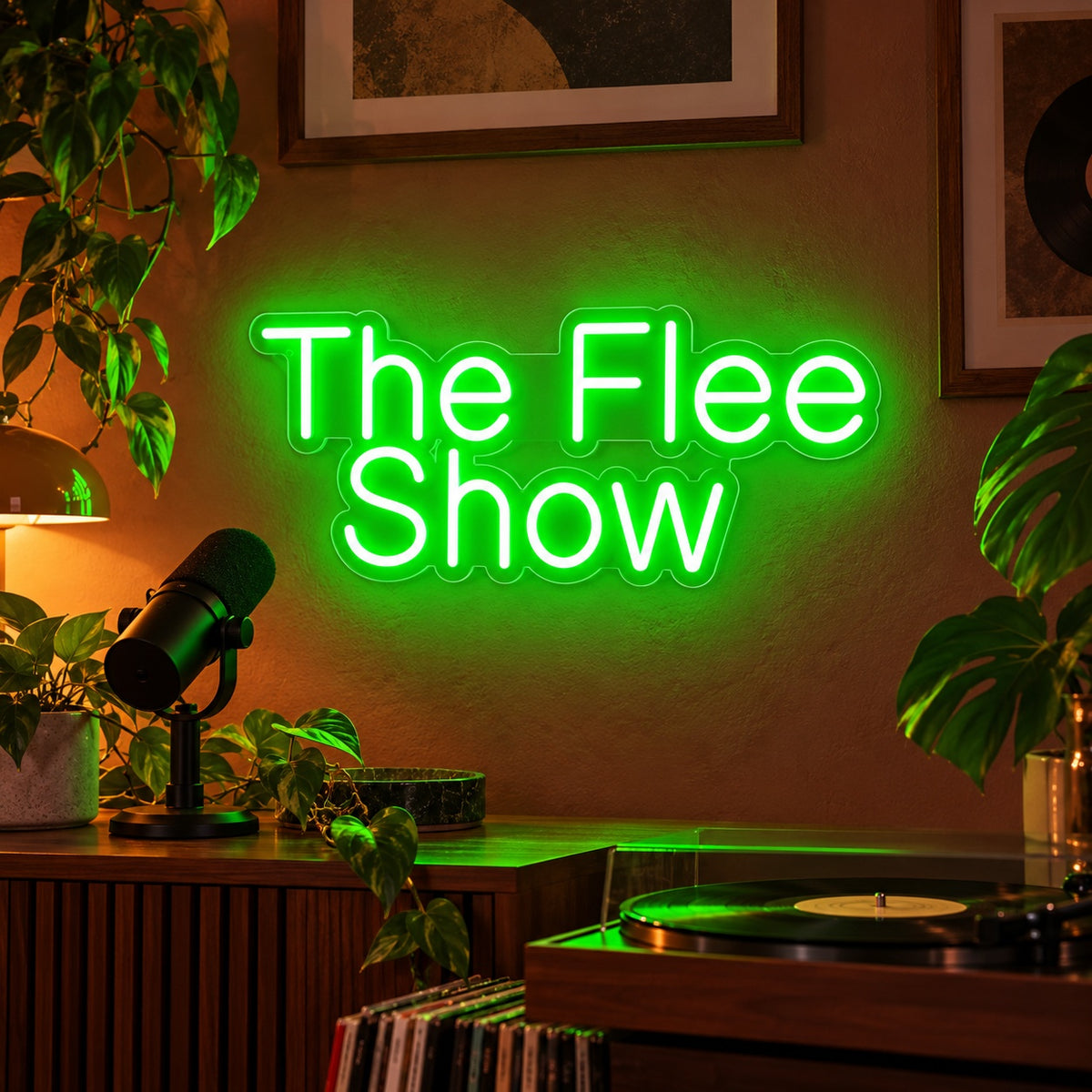 The Flee Show LED Neon Sign - advertising view