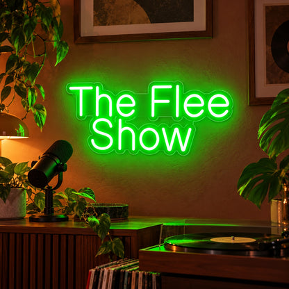 The Flee Show LED Neon Sign - advertising view