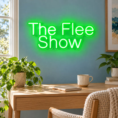The Flee Show LED Neon Sign - lifestyle view
