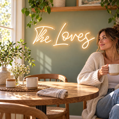 The Loves LED Neon Sign - lifestyle view