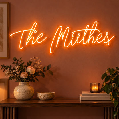 The Miethes LED Neon Sign - advertising view