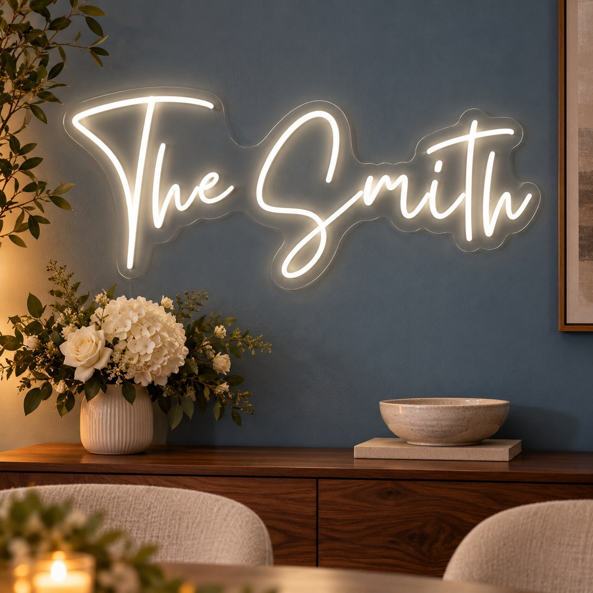 The Smith LED Neon Sign - advertising view