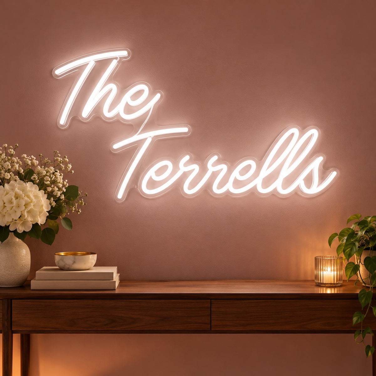 The Terrells LED Neon Sign - advertising view