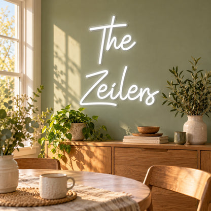 The Zeilers LED Neon Sign - lifestyle view