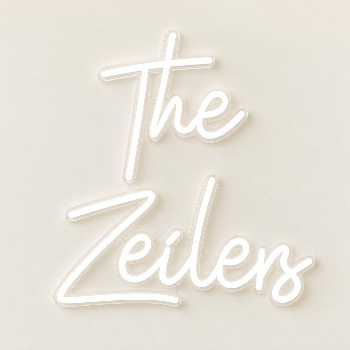 The Zeilers LED Neon Sign - natural light view