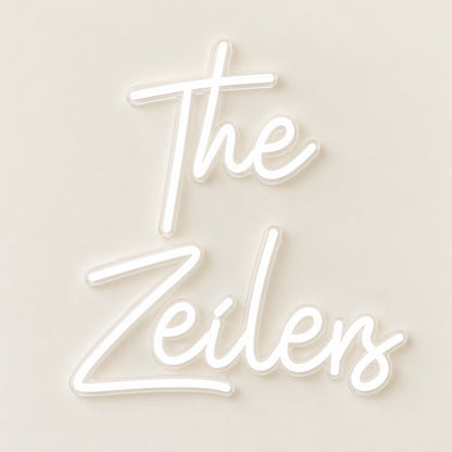 The Zeilers LED Neon Sign - natural light view