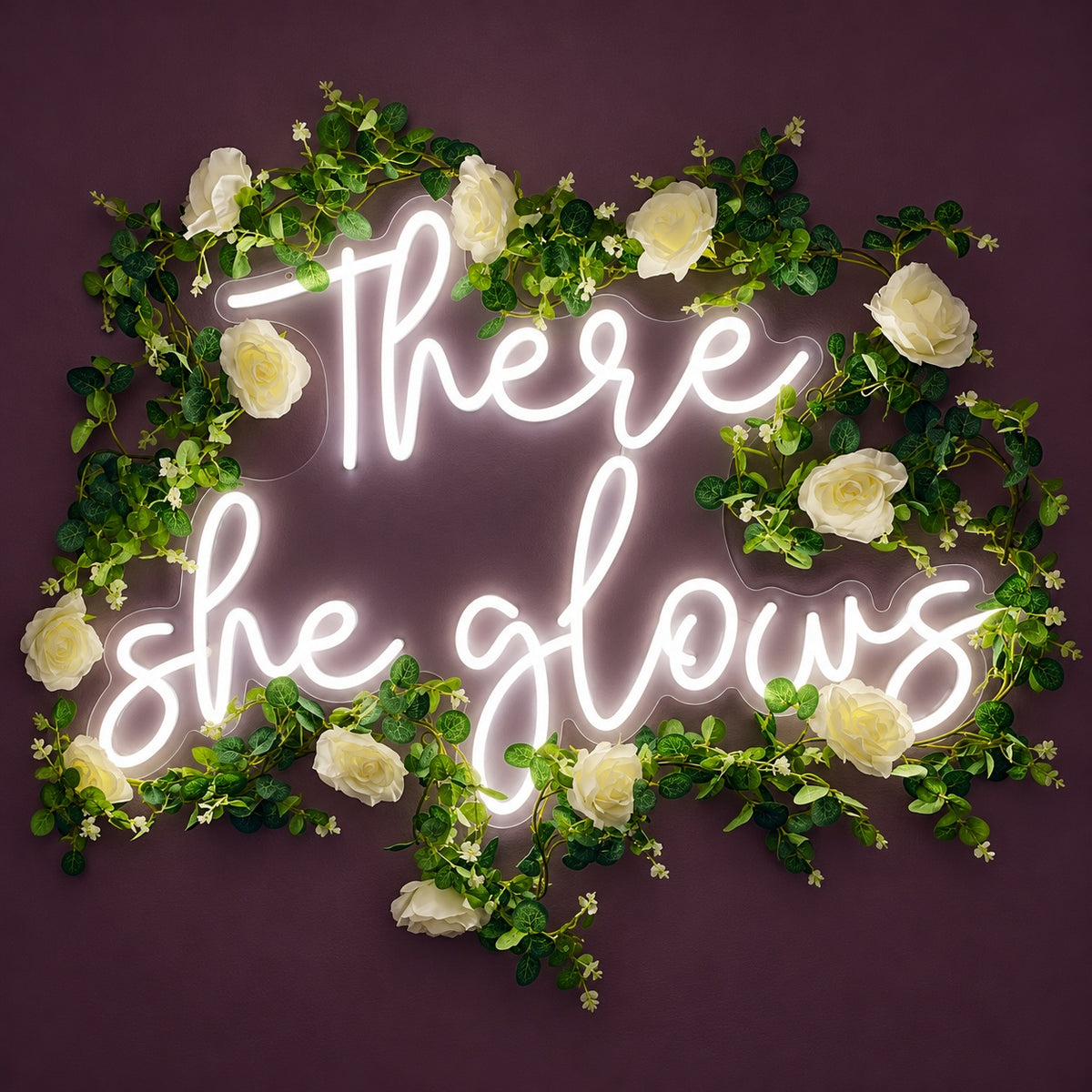 There She Glows LED Neon Sign - product hero