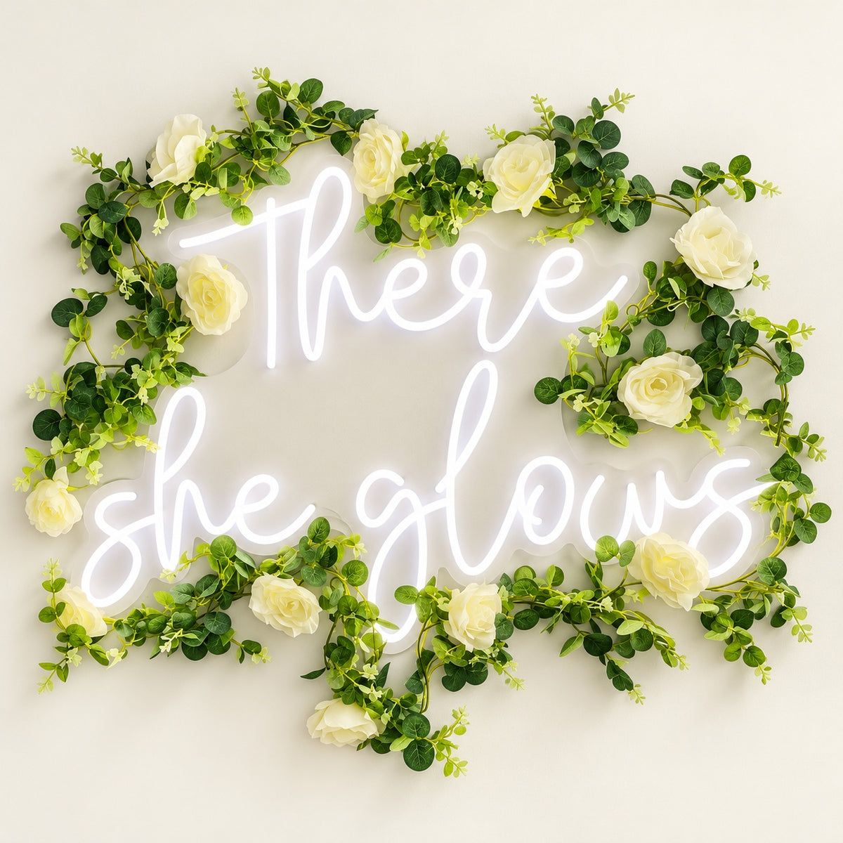 There She Glows LED Neon Sign - natural light view