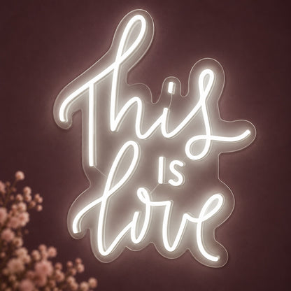 This Is Love LED Neon Sign - product hero