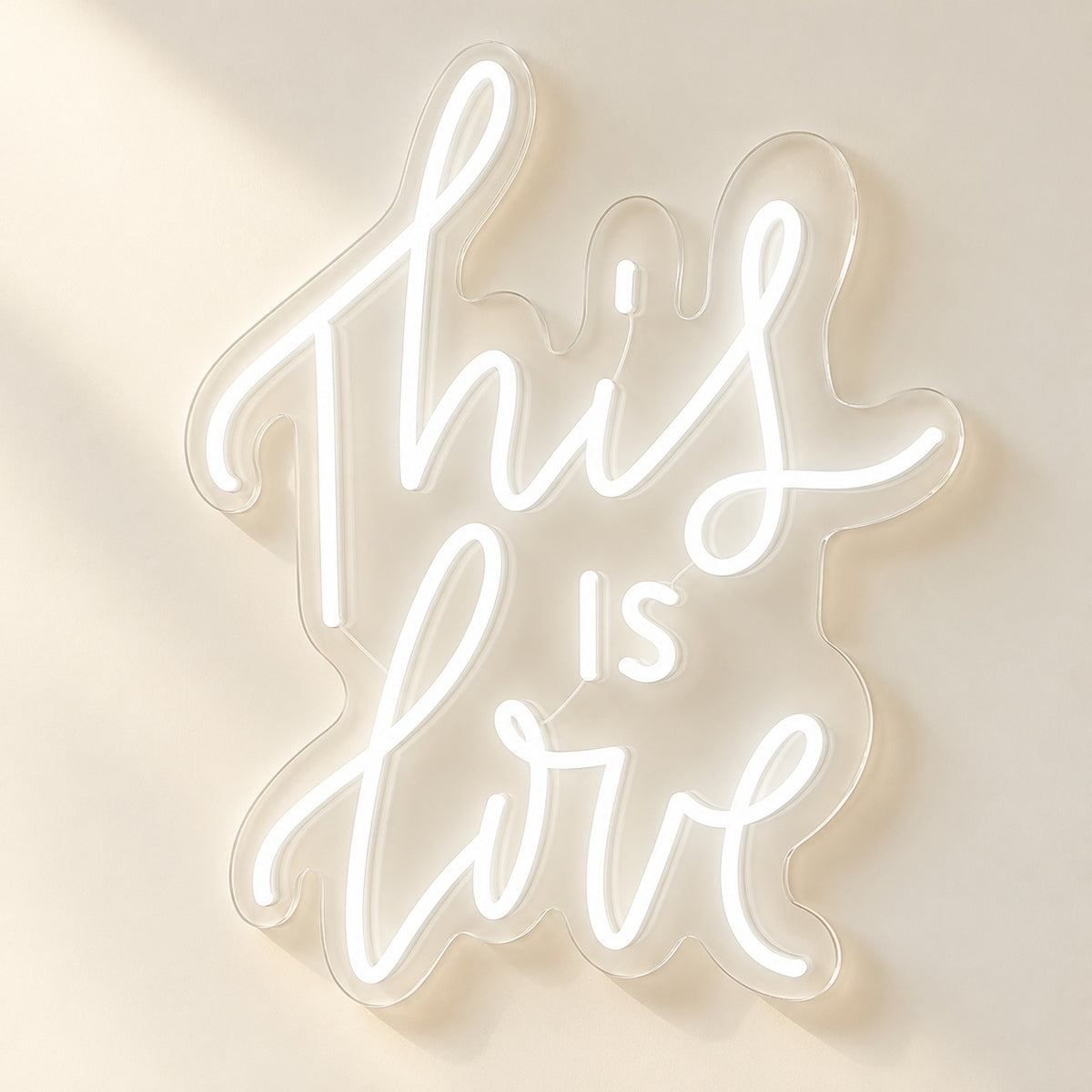 This Is Love LED Neon Sign - natural light view