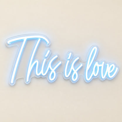 This Is Love LED Neon Sign - natural light view