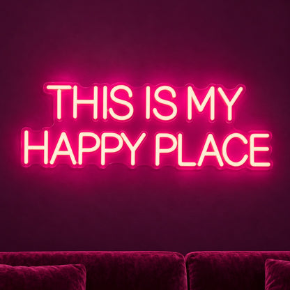 This Is My Happy Place LED Neon Sign - product hero